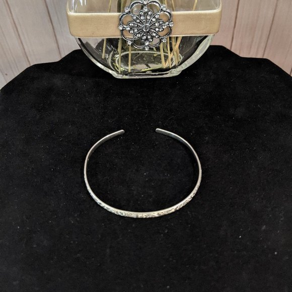 Sterling Silver Vine Bangle Bracelet - Picture 2 of 4